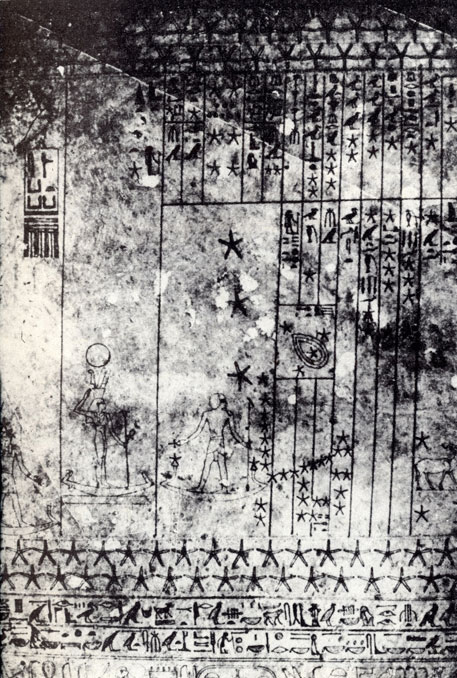 Астрономический сюжет на крышке гробницы древнеегипетского царя Сети I (около 1301 г. до н. э.)