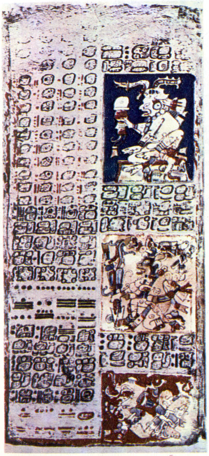 Таблица народа майя XII-XIII вв. с датами гелических восходов и заходов Венеры для трех столетий