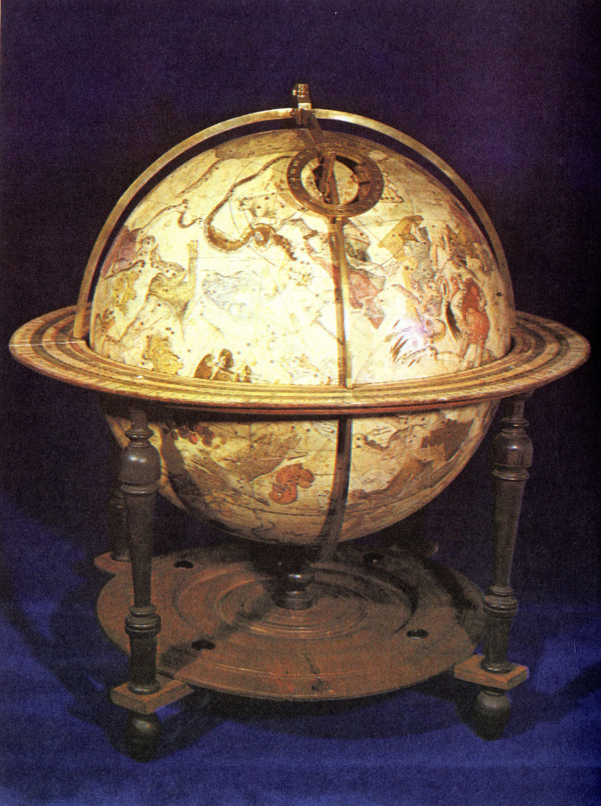 Небесный глобус Иоганнеса Янссониуса (Амстердам, 1623 г.)