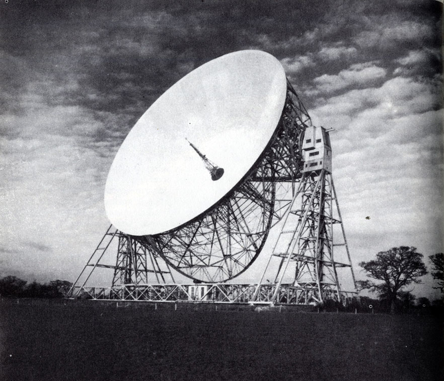 76-метровый радиотелескоп обсерватории Джодрелл Бэнк (Англия)